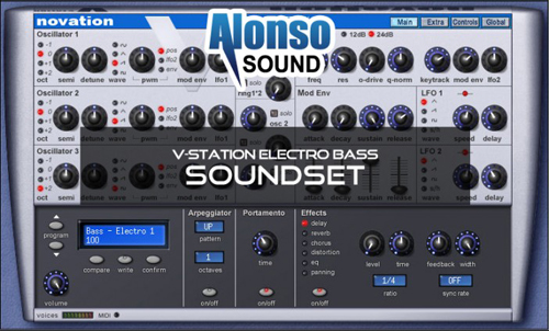 Alonso V-Station Electro Bass Soundset